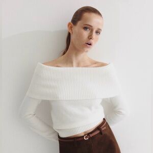 H&M OFF-THE-SHOULDER SWEATER